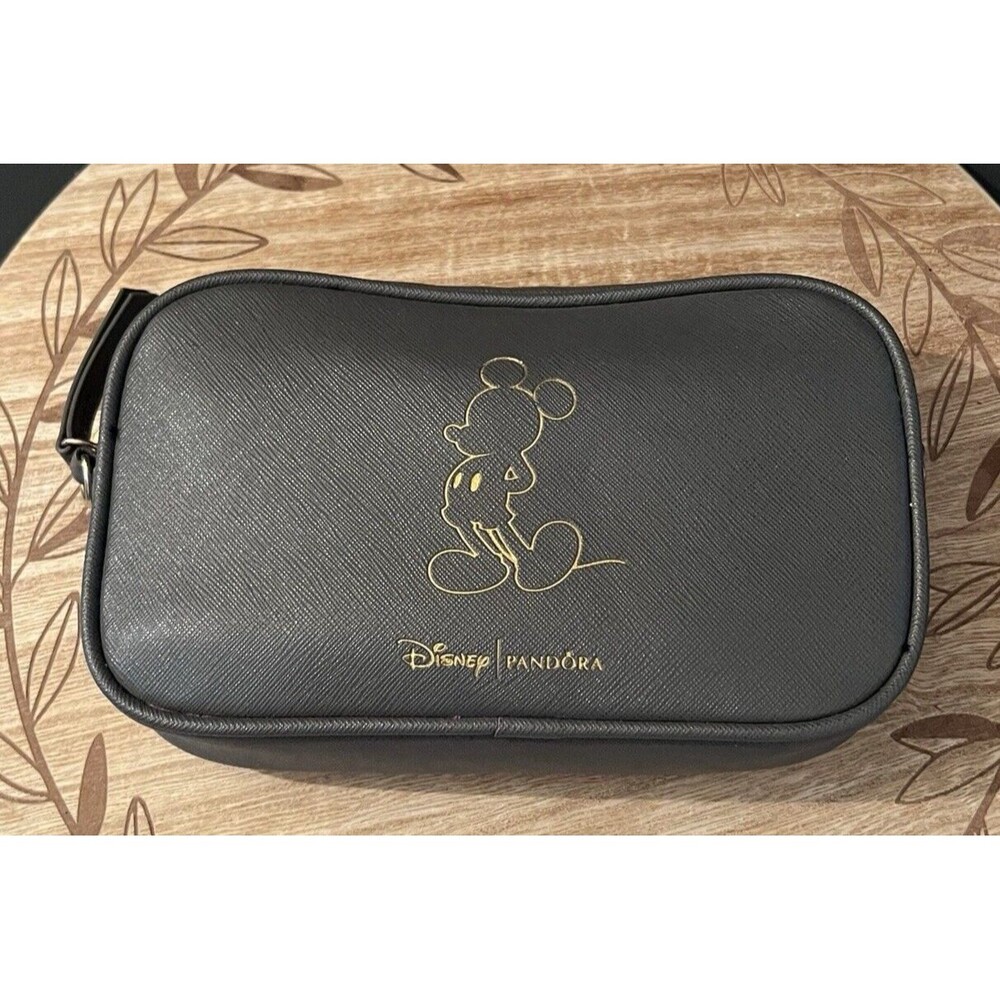 Pandora Disney Limited Edition Mickey  Mouse 90th Anniversary Gray Wristlet